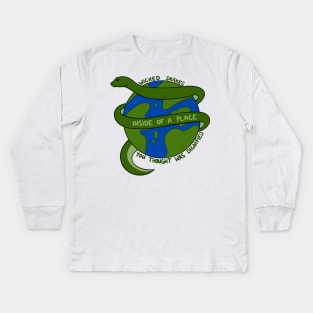 Vampire Weekend Snake Kids Long Sleeve T-Shirt